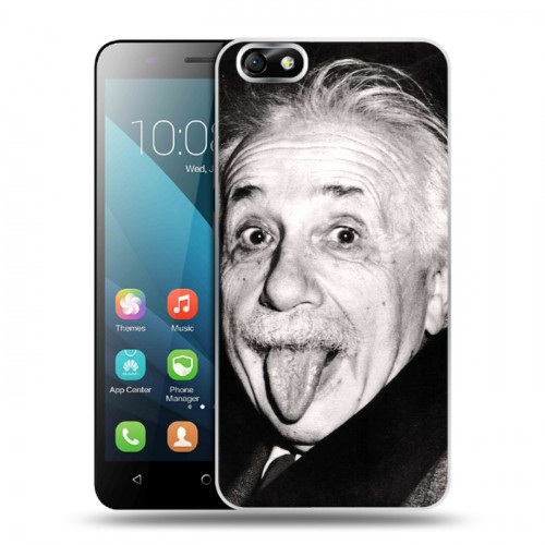 Дизайнерский пластиковый чехол для Huawei Honor 4X Альберт Эйнштейн