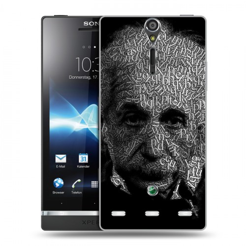 Дизайнерский пластиковый чехол для Sony Xperia S Альберт Эйнштейн