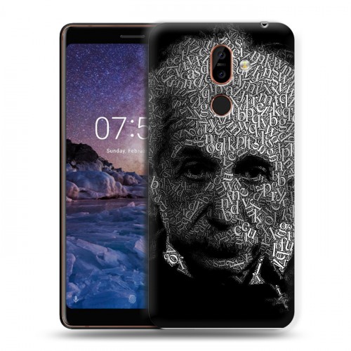 Дизайнерский пластиковый чехол для Nokia 7 Plus Альберт Эйнштейн