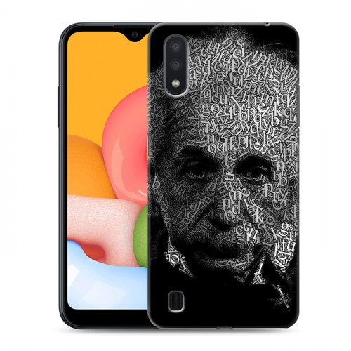 Дизайнерский силиконовый чехол для Samsung Galaxy M01 Альберт Эйнштейн