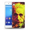 Дизайнерский пластиковый чехол для Sony Xperia Z3+ Альберт Эйнштейн