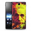 Дизайнерский пластиковый чехол для Sony Xperia TX Альберт Эйнштейн