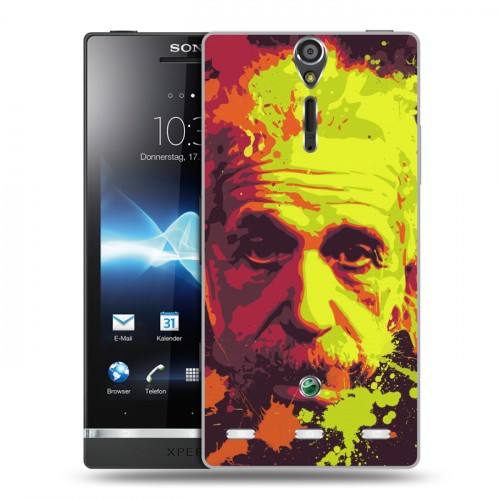 Дизайнерский пластиковый чехол для Sony Xperia S Альберт Эйнштейн