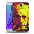 Дизайнерский пластиковый чехол для Samsung Galaxy Note 2 Альберт Эйнштейн