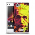 Дизайнерский пластиковый чехол для Sony Xperia L Альберт Эйнштейн