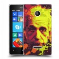 Дизайнерский пластиковый чехол для Microsoft Lumia 435 Альберт Эйнштейн