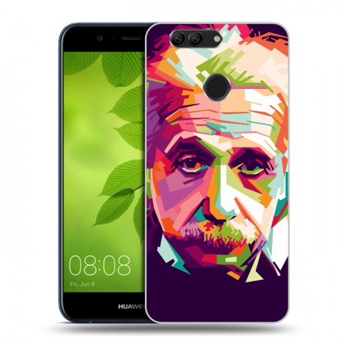 Дизайнерский пластиковый чехол для Huawei Nova 2 Plus Альберт Эйнштейн