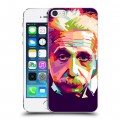 Дизайнерский пластиковый чехол для Iphone 5s Альберт Эйнштейн