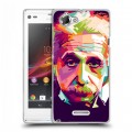 Дизайнерский пластиковый чехол для Sony Xperia L Альберт Эйнштейн