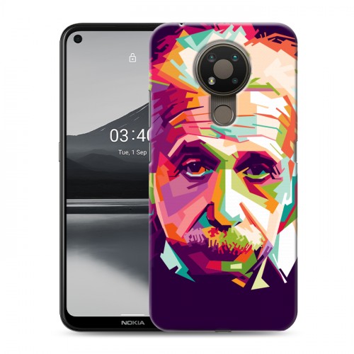 Дизайнерский силиконовый чехол для Nokia 3.4 Альберт Эйнштейн