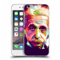 Дизайнерский пластиковый чехол для Iphone 6/6s Альберт Эйнштейн