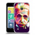 Дизайнерский пластиковый чехол для Nokia Lumia 530 Альберт Эйнштейн