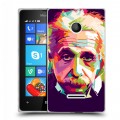 Дизайнерский пластиковый чехол для Microsoft Lumia 435 Альберт Эйнштейн