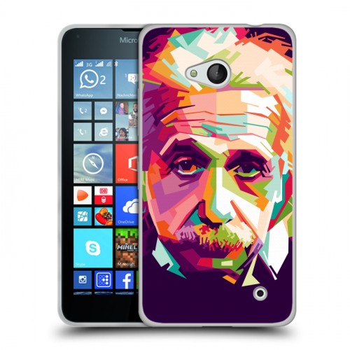 Дизайнерский силиконовый чехол для Microsoft Lumia 640 Альберт Эйнштейн