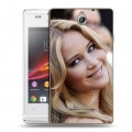 Дизайнерский пластиковый чехол для Sony Xperia E Дженнифер Лоуренс