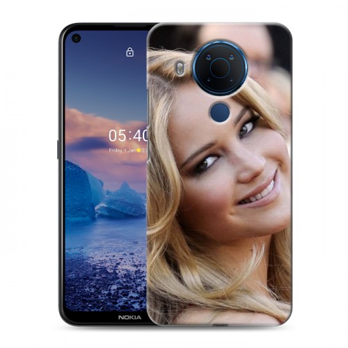 Дизайнерский силиконовый чехол для Nokia 5.4 Дженнифер Лоуренс