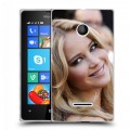 Дизайнерский пластиковый чехол для Microsoft Lumia 435 Дженнифер Лоуренс