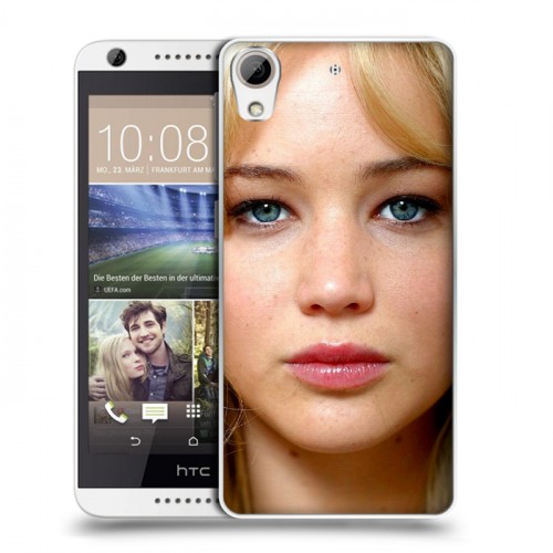 Дизайнерский силиконовый чехол для HTC Desire 626 Дженнифер Лоуренс
