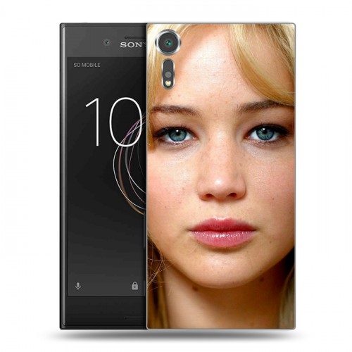 Дизайнерский пластиковый чехол для Sony Xperia XZs Дженнифер Лоуренс