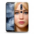 Дизайнерский пластиковый чехол для Nokia 6.1 Plus Дженнифер Лоуренс