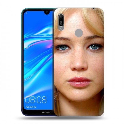 Дизайнерский пластиковый чехол для Huawei Y6 (2019) Дженнифер Лоуренс