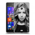 Дизайнерский пластиковый чехол для Microsoft Lumia 540 Дженнифер Лоуренс