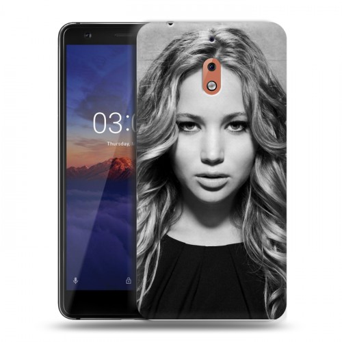 Дизайнерский силиконовый чехол для Nokia 2.1 Дженнифер Лоуренс