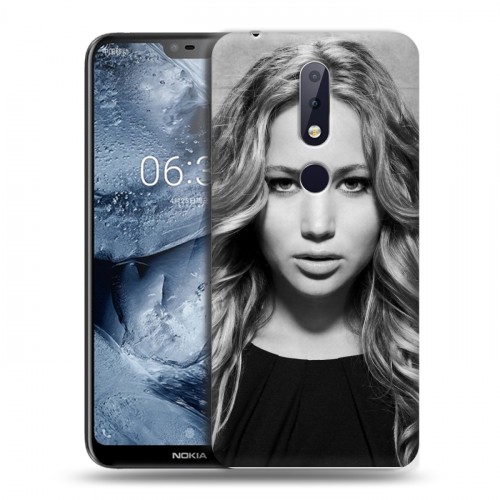 Дизайнерский пластиковый чехол для Nokia 6.1 Plus Дженнифер Лоуренс