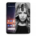 Дизайнерский силиконовый чехол для Nokia 3.2 Дженнифер Лоуренс