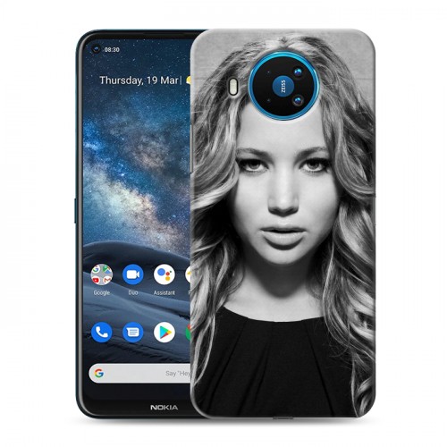 Дизайнерский силиконовый чехол для Nokia 8.3 Дженнифер Лоуренс