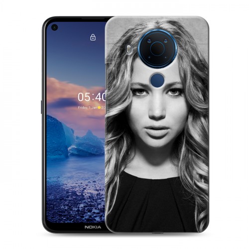 Дизайнерский силиконовый чехол для Nokia 5.4 Дженнифер Лоуренс