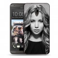 Дизайнерский пластиковый чехол для HTC Desire 700 Дженнифер Лоуренс