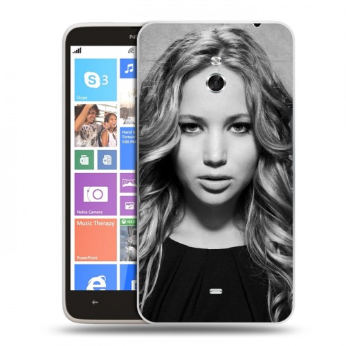 Дизайнерский пластиковый чехол для Nokia Lumia 1320 Дженнифер Лоуренс