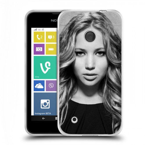 Дизайнерский пластиковый чехол для Nokia Lumia 530 Дженнифер Лоуренс