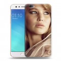 Дизайнерский силиконовый чехол для OPPO F3 Дженнифер Лоуренс