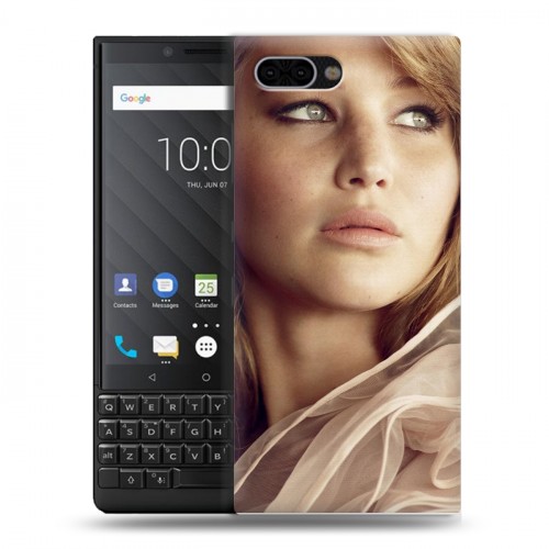 Дизайнерский пластиковый чехол для BlackBerry KEY2 Дженнифер Лоуренс