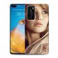 Дизайнерский силиконовый с усиленными углами чехол для Huawei P40 Дженнифер Лоуренс