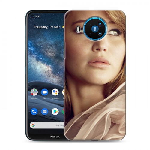 Дизайнерский силиконовый чехол для Nokia 8.3 Дженнифер Лоуренс