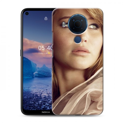 Дизайнерский силиконовый чехол для Nokia 5.4 Дженнифер Лоуренс