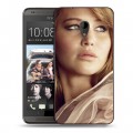 Дизайнерский пластиковый чехол для HTC Desire 700 Дженнифер Лоуренс