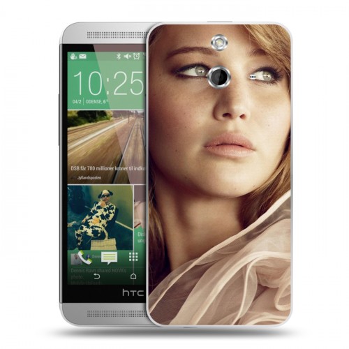 Дизайнерский пластиковый чехол для HTC One E8 Дженнифер Лоуренс