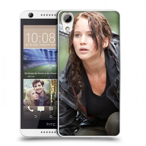 Дизайнерский силиконовый чехол для HTC Desire 626 Дженнифер Лоуренс