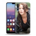 Дизайнерский силиконовый с усиленными углами чехол для Huawei P20 Pro Дженнифер Лоуренс