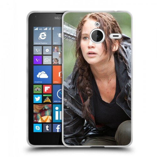Дизайнерский пластиковый чехол для Microsoft Lumia 640 XL Дженнифер Лоуренс