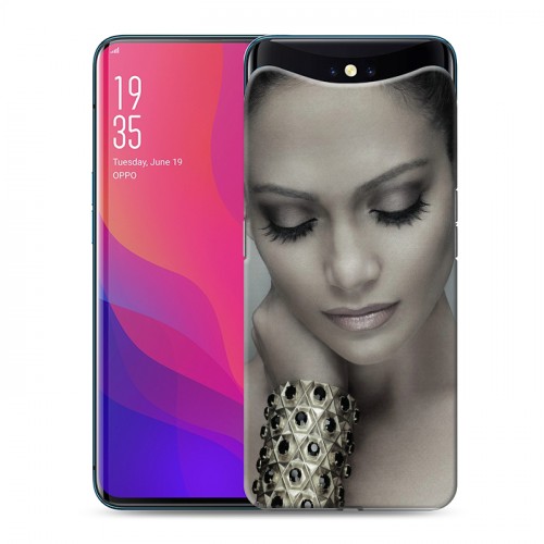 Дизайнерский силиконовый чехол для OPPO Find X Дженнифер Лопес