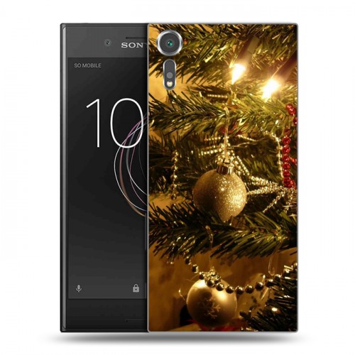 Дизайнерский пластиковый чехол для Sony Xperia XZs Новогодние шары