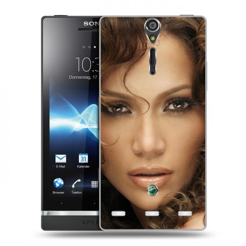 Дизайнерский пластиковый чехол для Sony Xperia S Дженнифер Лопес