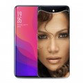 Дизайнерский силиконовый чехол для OPPO Find X Дженнифер Лопес