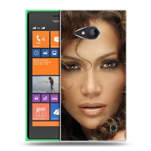 Дизайнерский пластиковый чехол для Nokia Lumia 730/735 Дженнифер Лопес