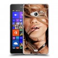 Дизайнерский пластиковый чехол для Microsoft Lumia 540 Дженнифер Лопес